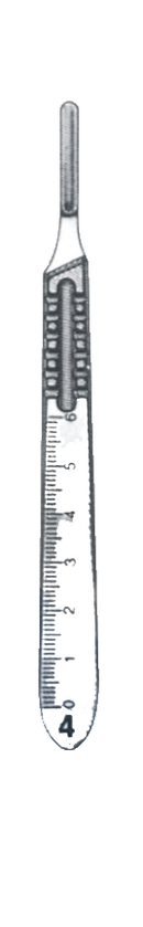 Scalpel Handles, Knife Handle No. 4 Fitting Surgical Blades Nos. 20 Thru 25, Extra Fine - Garana Industries