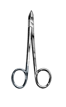 Cuticle Nipper, Convex Blade, Ring Handle, Chrome 4" (10 cm) - Garana Industries