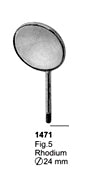 Magnifying Mouth Mirror Rhodium