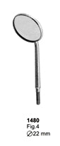 Plane Mouth Mirror with Cone Socket