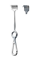 Volkman Retractor Ring Handles, 4 Sharp Prongs, 8 1/2" (21.5 cm) - Garana Industries