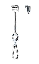 Volkman Retractor Ring Handles, 3 Blunt Prongs, 8 1/2" (21.5 cm) - Garana Industries