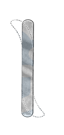 Baby Ribbon Retractor, Malleable, 7", 3/8" Wide (9.5 mm) - Garana Industries