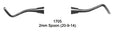 Excavators 2mm Spoon Hollow Handle
