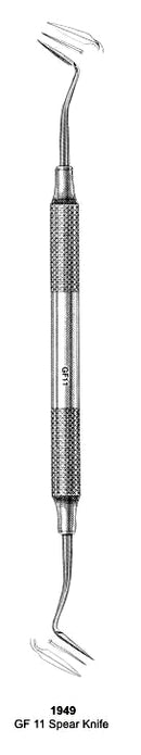 Goldman Fox GF 11 Spear Knife Curettes