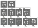 Rubber Dam Clamps Molars 11 Pieces