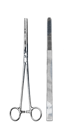 Bozeman Uterine Dressing Forceps, Straight 10" (25 cm) - Garana Industries