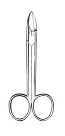 Collar And Crown Scissors, Straight 4" (10 cm) - Garana Industries