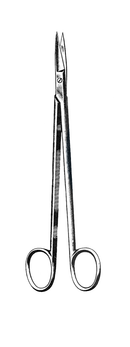 Kelly (Adson) Nasal Scissors 6 1/4" (16 cm), Straight - Garana Industries