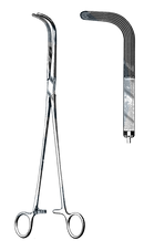 Mixter Forceps, Longitudinal Serrated 11 1/2" (29 cm) - Garana Industries