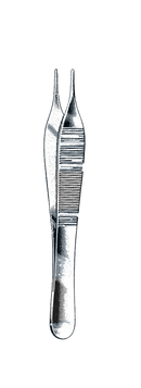 Hudson ( Ewald ) Dressing & Tissue Forceps Serrated 4 3/4" (12 cm) - Garana Industries