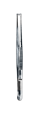 Semkin Dressing & Tissue Forceps, 1 x 2 Teeth, 4 3/4"  (12 cm) - Garana Industries