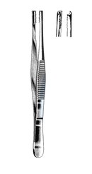 Brown Tissue Forceps, 9 x 9 Teeth, 8" (20 cm) - Garana Industries