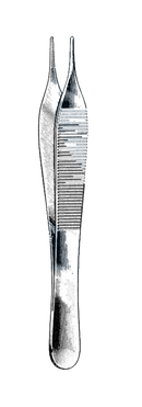 Adson Forceps, Serrated Tips, 4 3/4" (12 cm) - Garana Industries