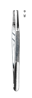 Bonney Tissue Forceps, 2 x 3 Teeth, 6 3/4" (17 cm) - Garana Industries