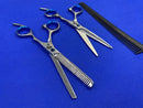Barber Hair Cutting Set of Scissors with Comb