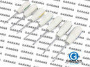Dental Luxating Elevator White Plastic Handle Inverted Curve Packed in Kit