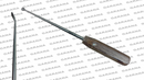 Halle Bone Curette Fiber Handle Forward Down 7x11 MM FD 2 Orthopedic Surgical Instruments